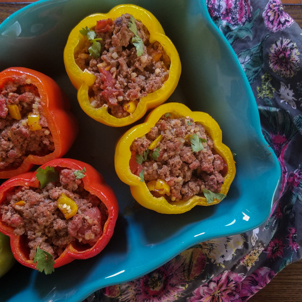 SLOPPY JOE STUFFED BELL PEPPERS - Pretend it's a Donut