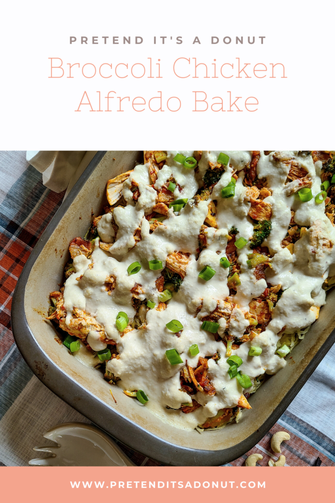 BROCCOLI CHICKEN ALFREDO BAKE - Pretend it's a Donut